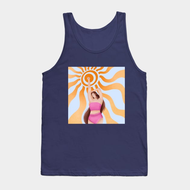 Summer Ready Tank Top by Jess Illustrates